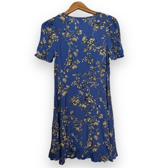 Reposh ✨ Topshop Maternity Floral Dress Size 6 Blue Empire Waist Baby Shower 💙🌸 - Picture 3 of 9